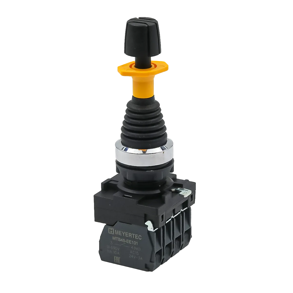 Джойстик в сборе, 4NO, 4 положения с фиксацией и блокировкой