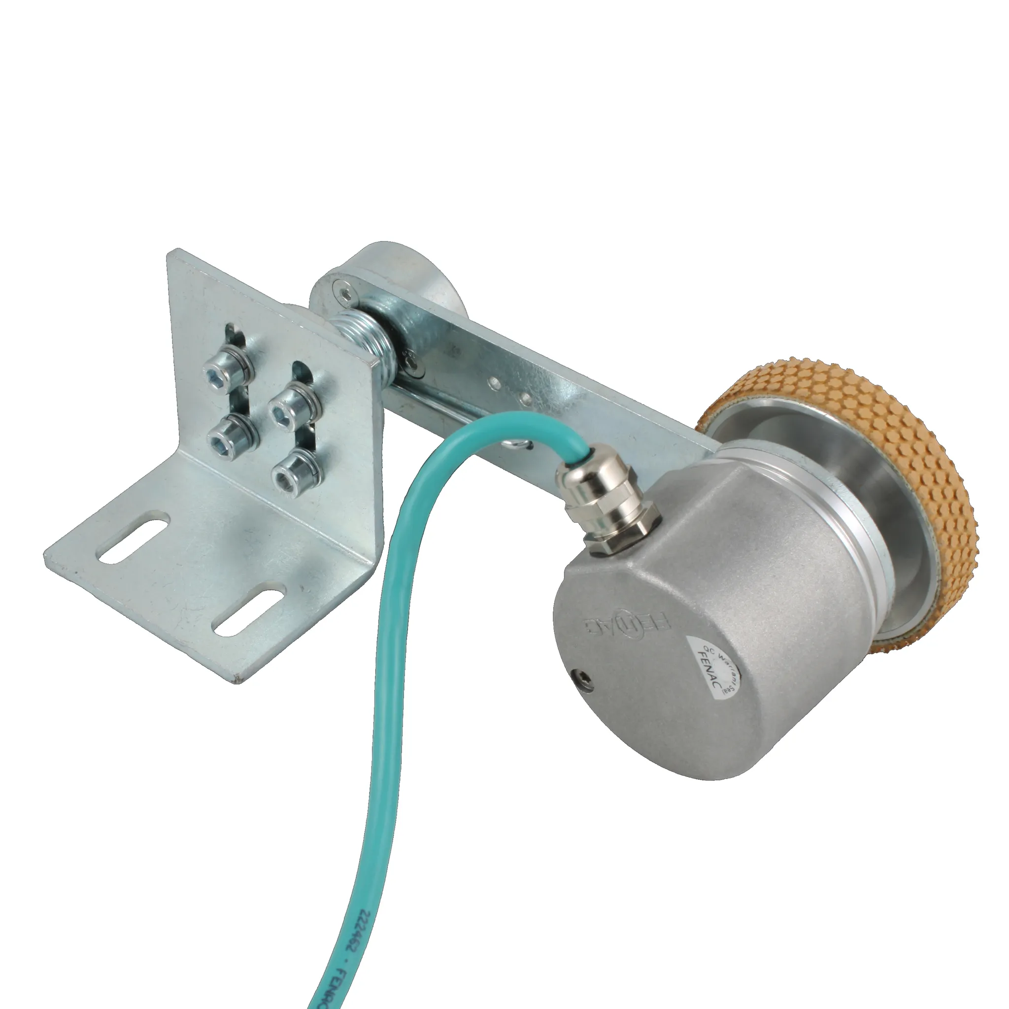 Инкрементальный энкодер D=50мм с мерным колесом L=200мм, контактная поверхность - резина, профиль ребристый, 1имп/1мм, 5…30VDC, выход HTL, IP64, -20…+85°C, радиальный кабель 2м