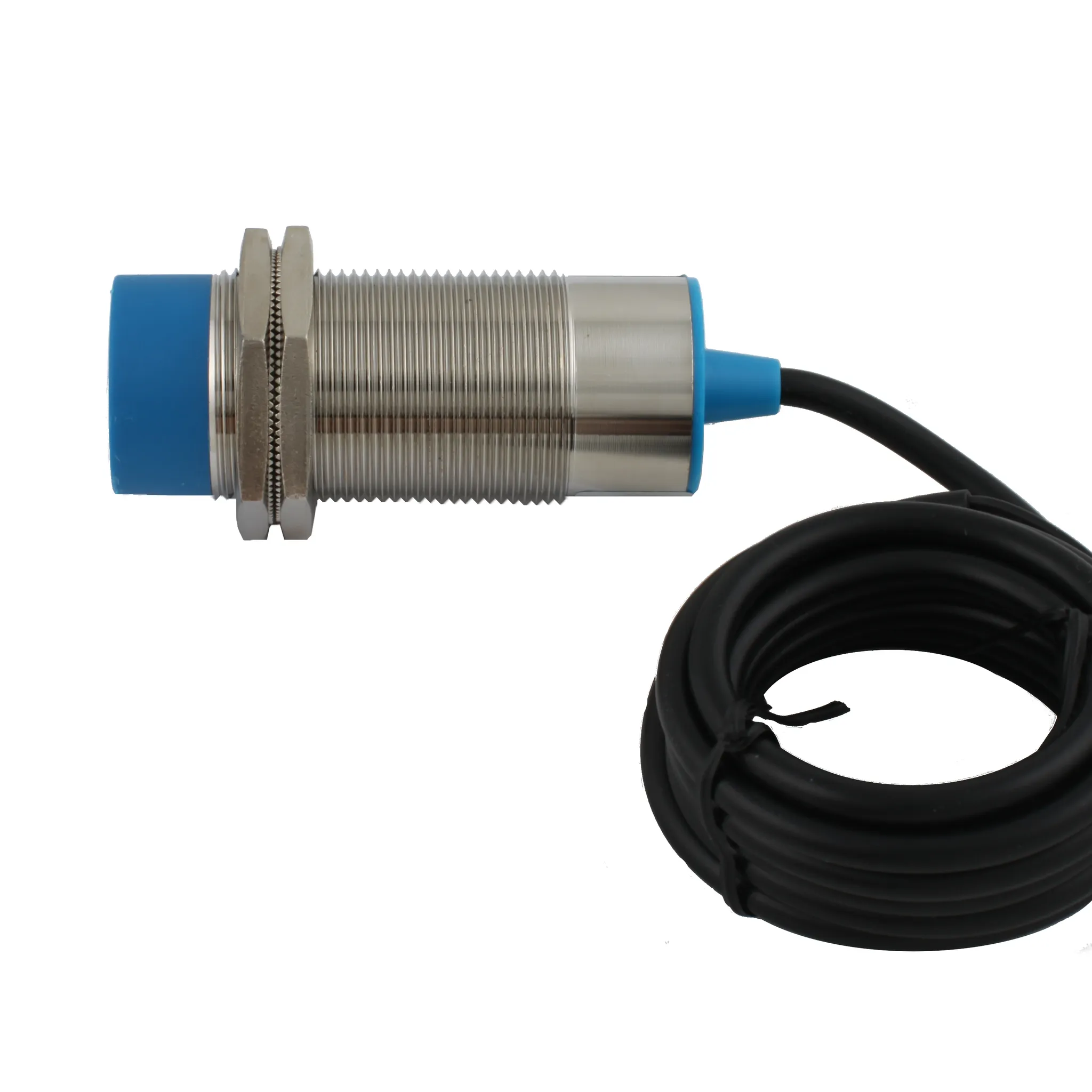 INNOCONT Индуктивный датчик, M30x1,5, L=78 мм, неэкранированный, зона срабатывания 15 мм, -25 +60 С, 12…24 VDC, IP65, выход: NPN NO, макс. ток 200 мА, кабель 2 м SL-30N15C