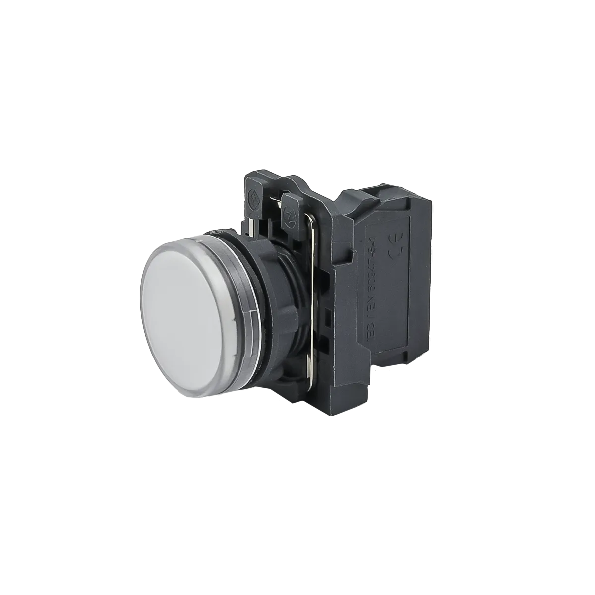 Лампа сигнальная белая, 24V AС/DC, IP65, пластик