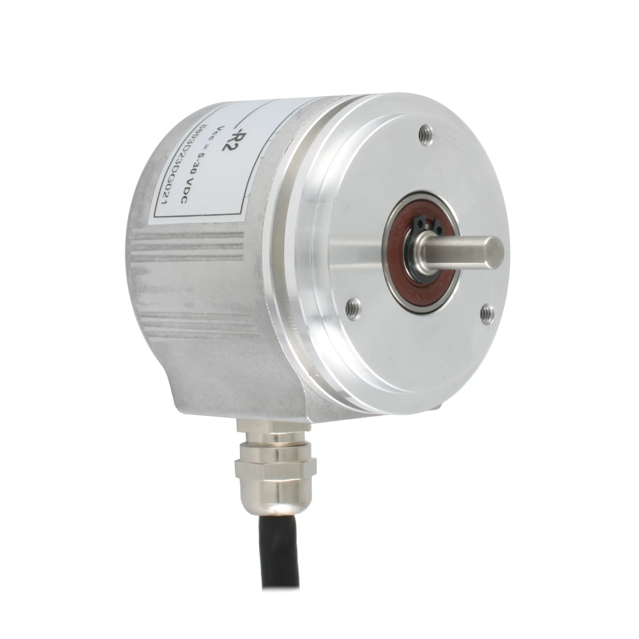 Инкрементальный программируемый энкодер D=58мм, выступающий вал 6мм, сервофланец, 3000 имп/об, 5…30VDC, выход TTL/HT