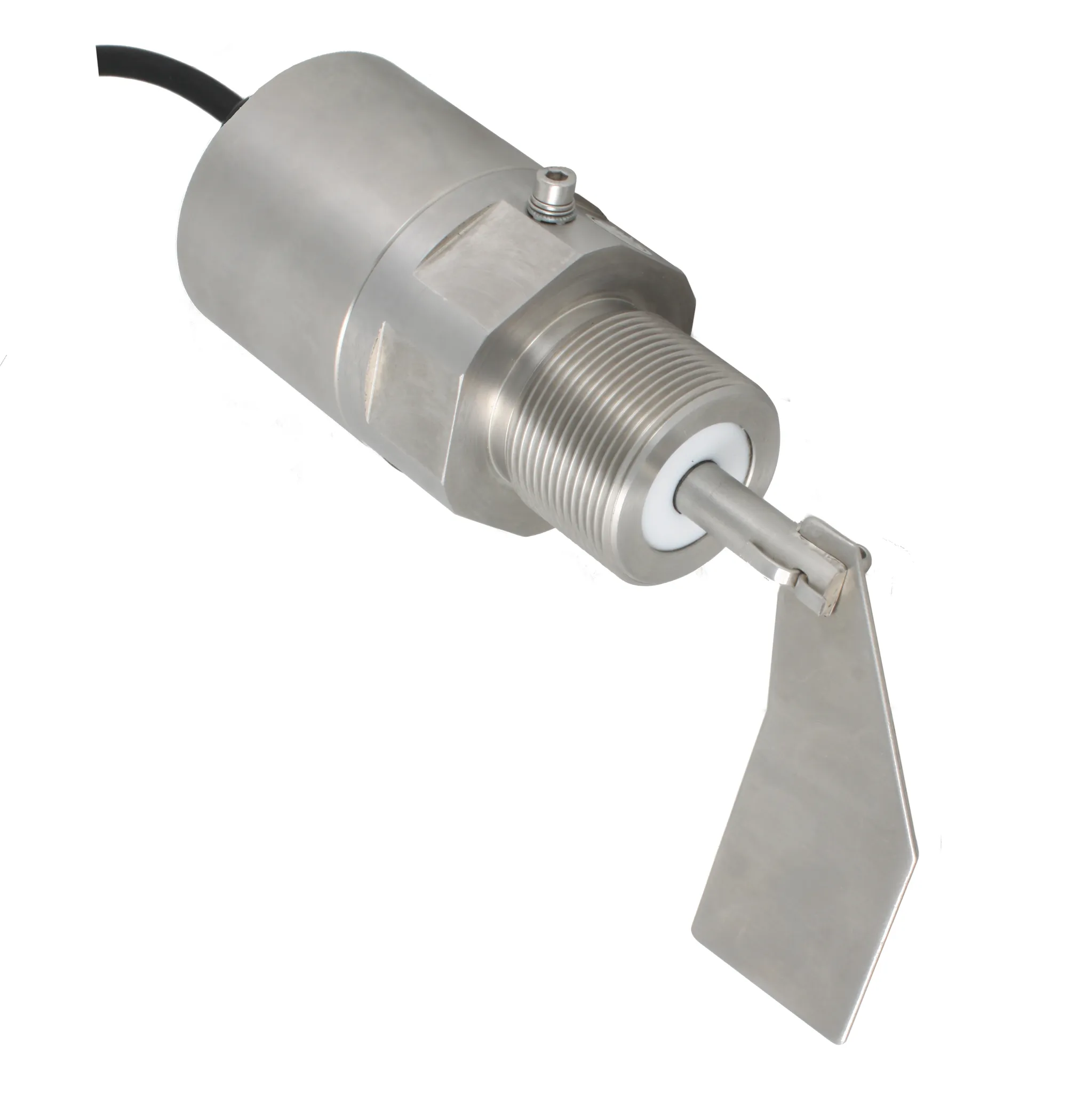 Механический ротационный датчик предельного уровня сыпучих материалов в корпусе из нерж. стали, взрывозащ. ТР ТС 012/2011, -50 +80 С, Рmax=10 bar, 24 VDC, IP66, вибростойкость до 29g, лопасть 40х98 мм, нерж. сталь, скорость вращения 15 об/мин, соединение-