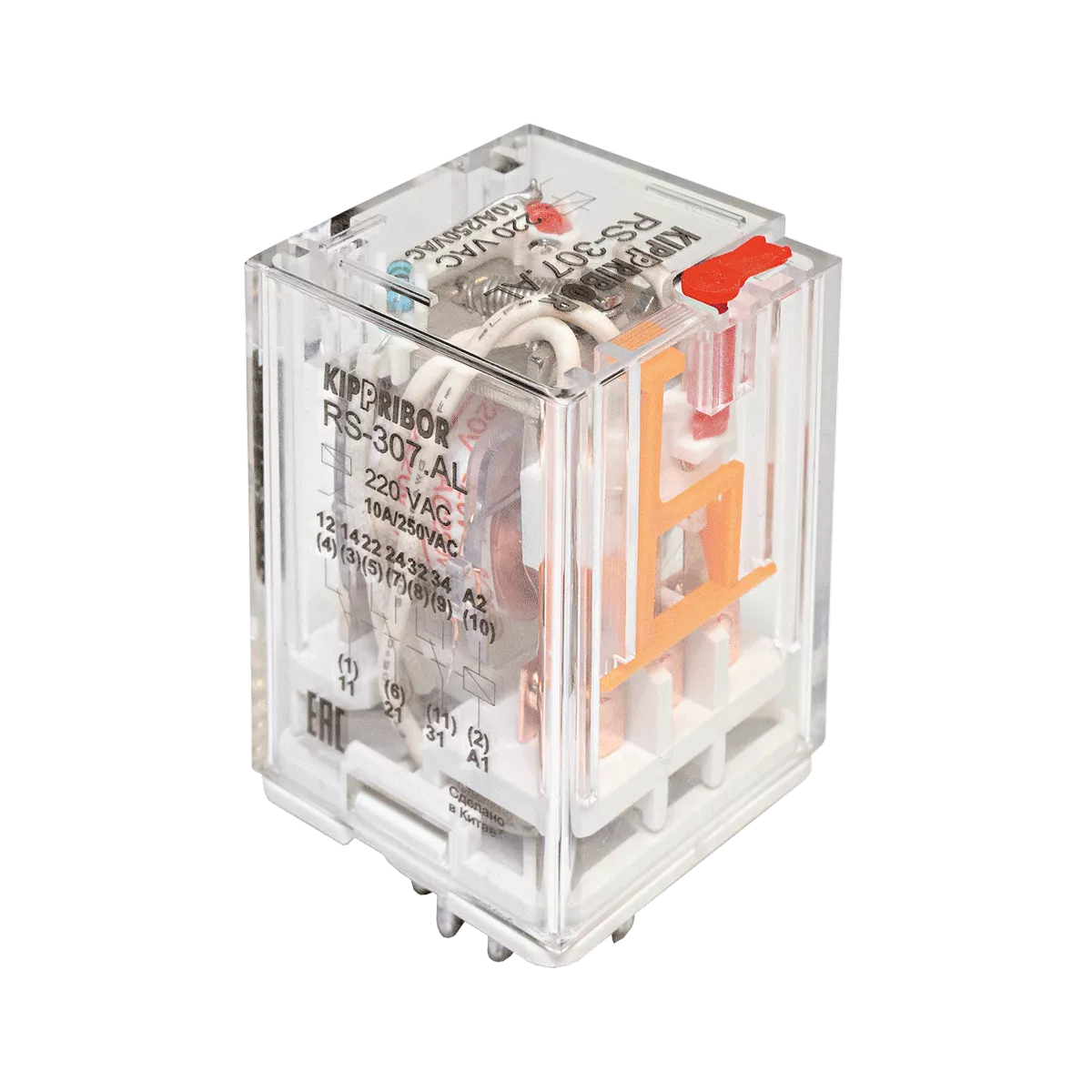 Промежуточные реле KIPPRIBOR серии RS в компактном корпусе (3-контактные)