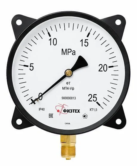 Вакуумметры, мановакуумметры, манометры общетехнические ВП4-Уф, МВП4-Уф, МП4-Уф (Диаметр: 160 мм)