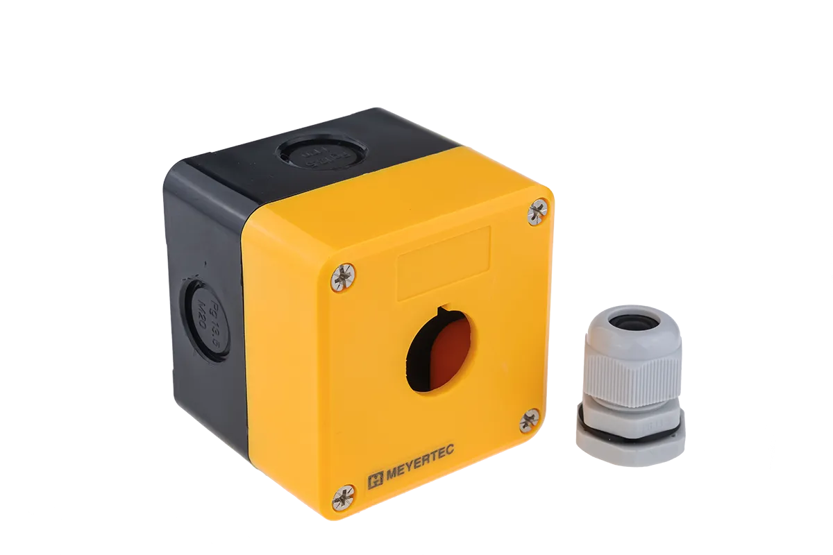 Корпус пластиковый, 1 место, желтый