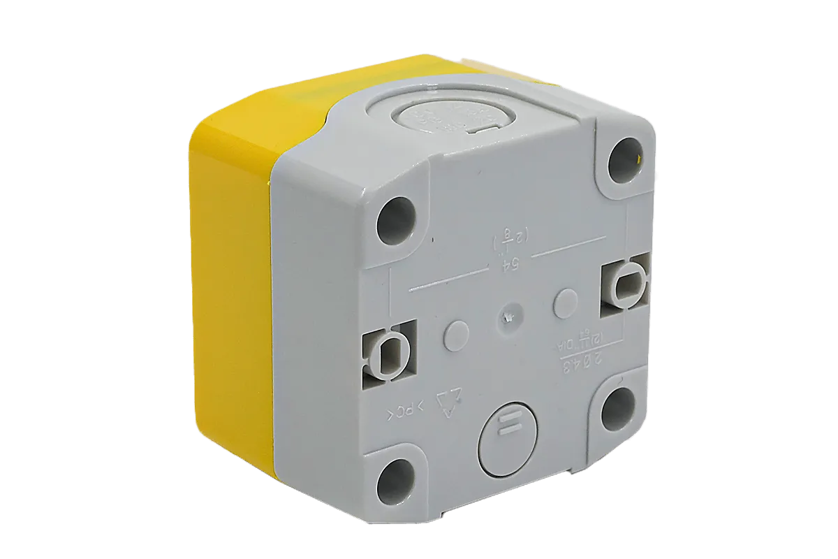 Корпус кнопочного поста, 1 место, желтый, IP67