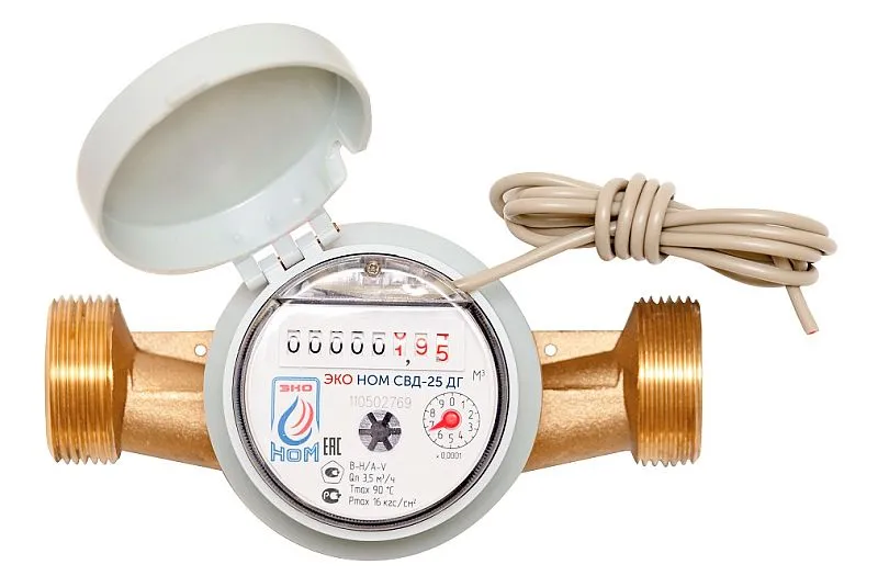 Счетчик воды ЭКО НОМ СВ Д-25 ДГ универсальный + КМЧ