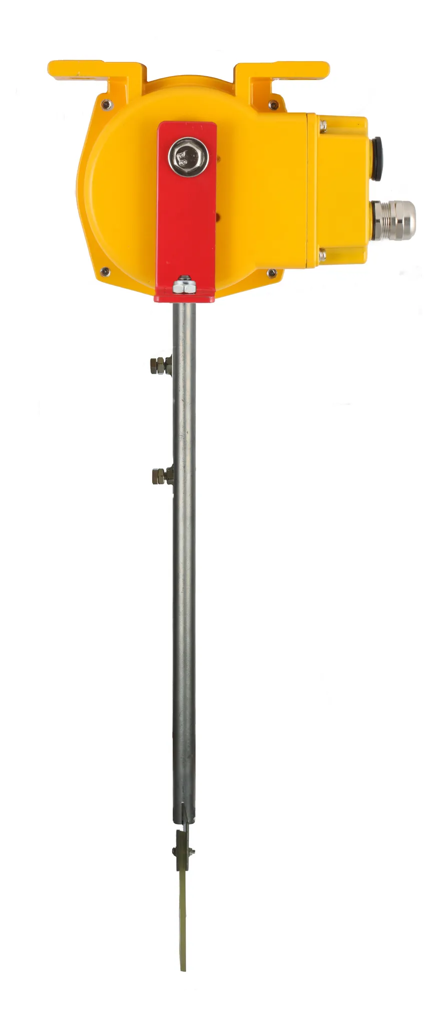 Датчик наличия препятствия на конвейерной ленте в алюм. корпусе, -40...+75С, 250 VAC, 10 A, IP65, релейный выход, штанга с лопаткой 650...950 мм, нерж. сталь/сталь/каучук