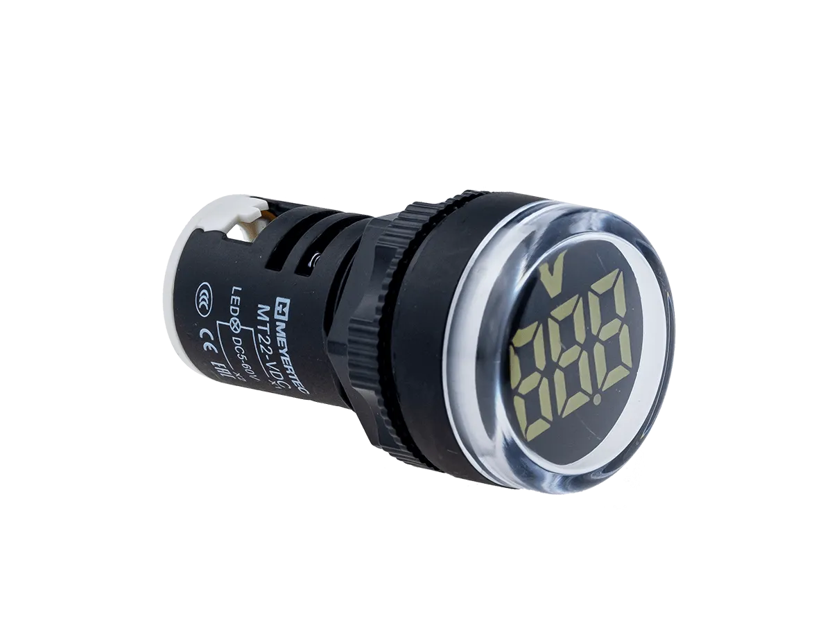 Индикатор напряжения, 5-60V DC, белый