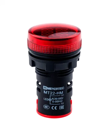 Индикатор напряжения и частоты, красный