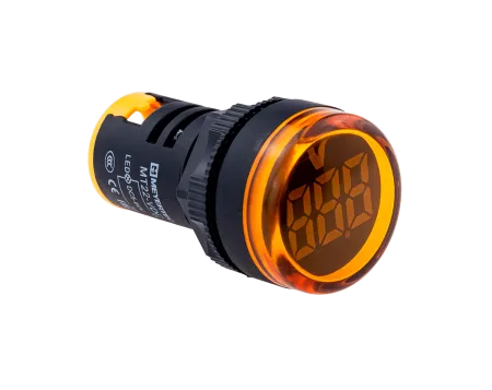 Индикатор напряжения, 5-60V DC, желтый